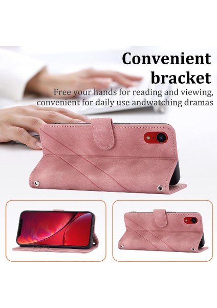 Iphone Xs Max Kickstand Bilek Kayışı Pu Deri Kapak El Için Filp Durumda (Yurt Dışından) indirimleri