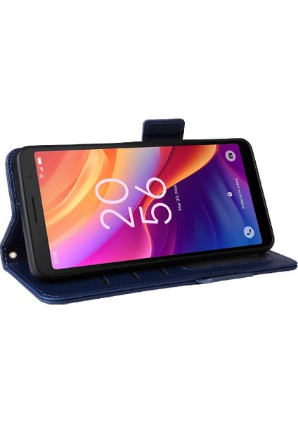 Tcl 501 4g Kart Yuvaları Tutucu Için Kılıf Pu Deri Manyetik Cüzdan Yan (Yurt Dışından) modelleri
