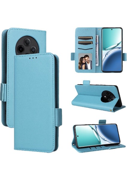 Oppo A3 Pro 5g Için Kılıf Yan Toka Manyetik Kart Yuvaları Tutucu Pu Deri (Yurt Dışından)
