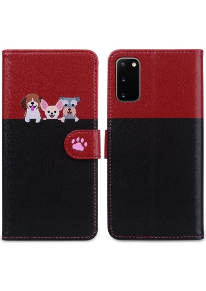 Samsung Galaxy S20 Flip Kapak Basit Iş Cüzdan Deri (Yurt Dışından)
