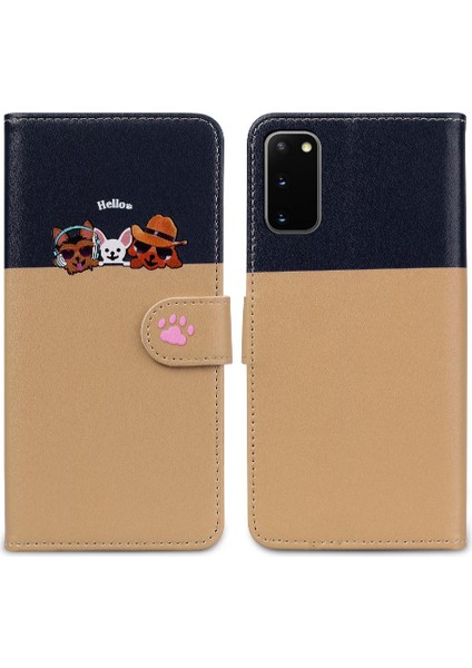 Samsung Galaxy S20 Flip Kapak Basit Iş Cüzdan Deri (Yurt Dışından)