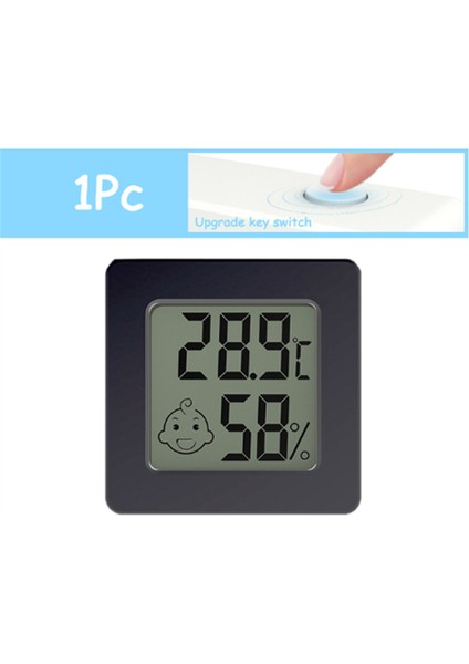 Beyaz Mini LCD Dijital Termometre Higrometre Ölçer (Yurt Dışından)