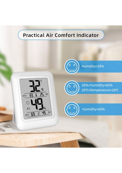 Mini Dijital Termometre Higrometre Sensörü Kapalı Oda Monitörü (Yurt Dışından)