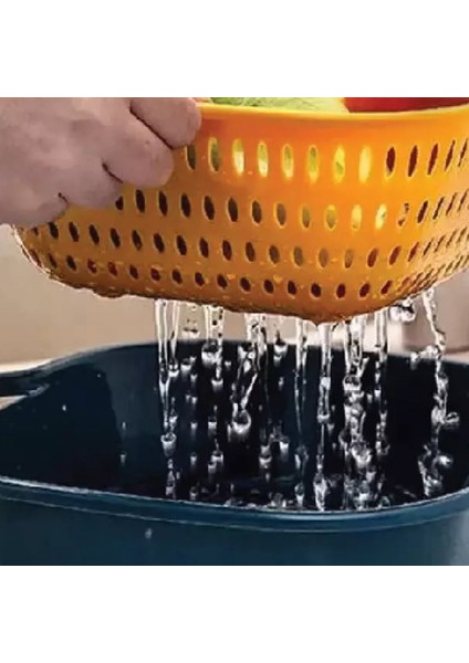 Mutfak Makarna Süzgeci - Sarı (Yurt Dışından) fırsatları