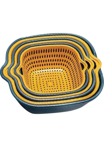 Mutfak Makarna Süzgeci - Sarı (Yurt Dışından) indirimleri