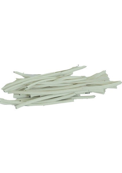 CLZ214 Bağlama Teli Tel Klips Pvc Kaplamalı Beyaz 100 gr Takribi 100 Adetli 1 Paket