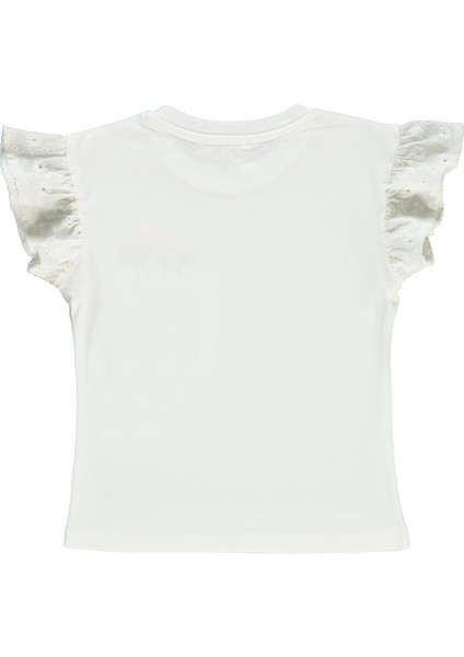 Kız Çocuk T-Shirt 2-5 Yaş Ekru fiyatları