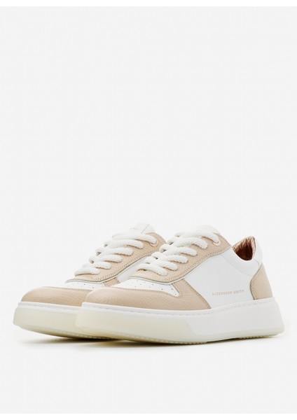 Beyaz Krem Kadın Deri Sneaker ASAZHWW1540NUW fiyatları