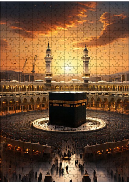 Ahşap Mdf Puzzle Yapboz Gün Batımı Kabe 500 Parça 50*70 cm