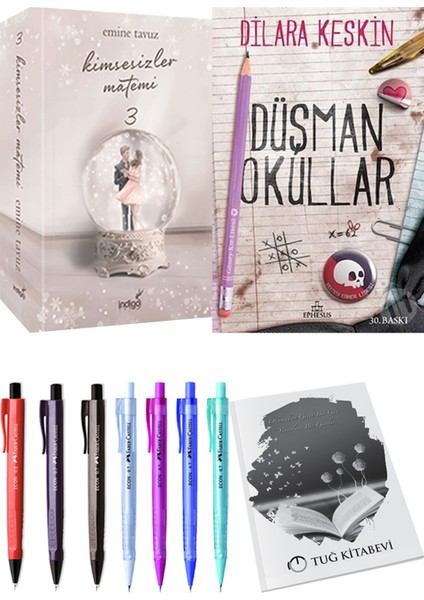 Kimsesizler Matemi 3 - Düşman Okullar 1 + Kalem + Not Defteri