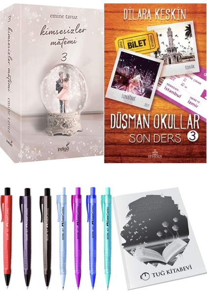 Kimsesizler Matemi 3 - Düşman Okullar 3 + Kalem + Not Defteri