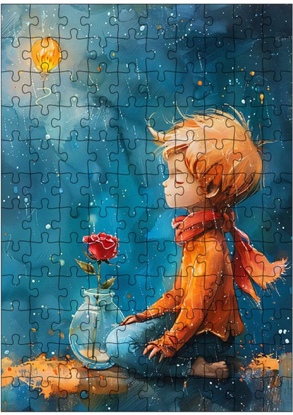 Karizma Tablo Ahşap Mdf Puzzle Yapboz Küçük Prens 120 Parça 25*35 cm