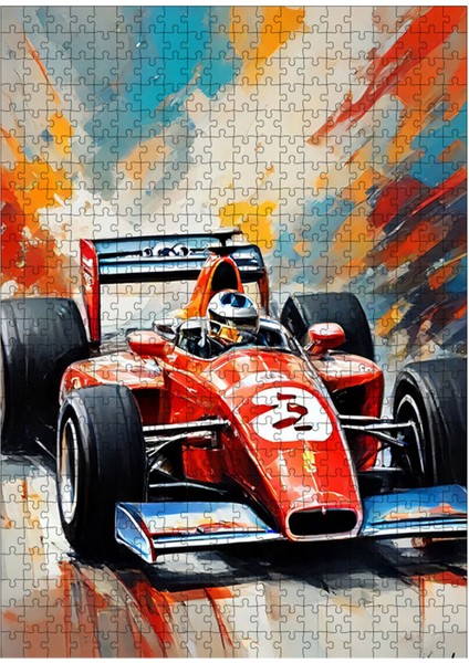 Ahşap Mdf Puzzle Yapboz Formula 1 Adet Retro 500 Parça 50*70 cm