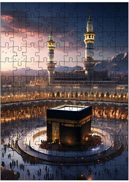 Ahşap Mdf Puzzle Yapboz Kabe Manzarası 120 Parça 25*35 cm