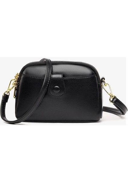 Yumuşak Deri Çanta Cep Telefonu Çantası Omuz Çantası Crossbody Çanta (Yurt Dışından)