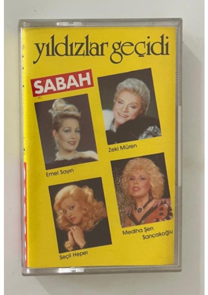 Yıldızlar Geçidi Zeki Müren,emel Sayın, Seçil Heper ... Kaset (Orjnal Dönem Kağıt Baskı Kaset)
