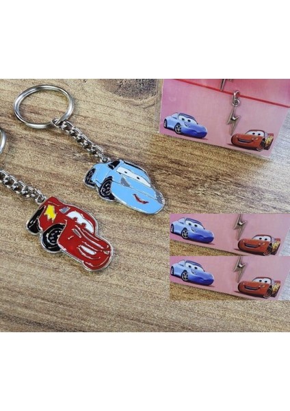 Mcqueen & Sally Kırmızı Mavi Şimşek Cars Çift Anahtarlık fiyatları