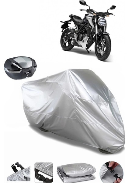 Honda Cb 125 R Arka Çanta Uyumlu Su Geçirmez Motosiklet Brandası