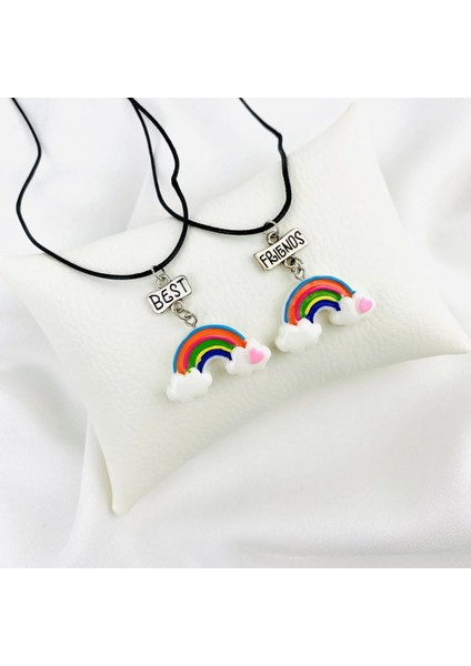Best Friends Gökkuşağı Ikili Arkadaşlık Sevgili Kolye fiyatları
