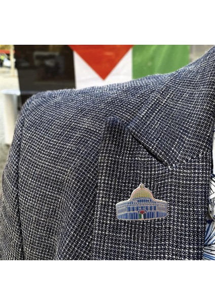 Mescidi Aksa ( Filistin Kudüs ) Metal Yaka Rozeti 12 Adet fiyatları