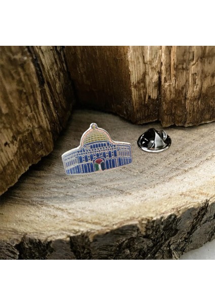 Mescidi Aksa ( Filistin Kudüs ) Metal Yaka Rozeti 12 Adet modelleri