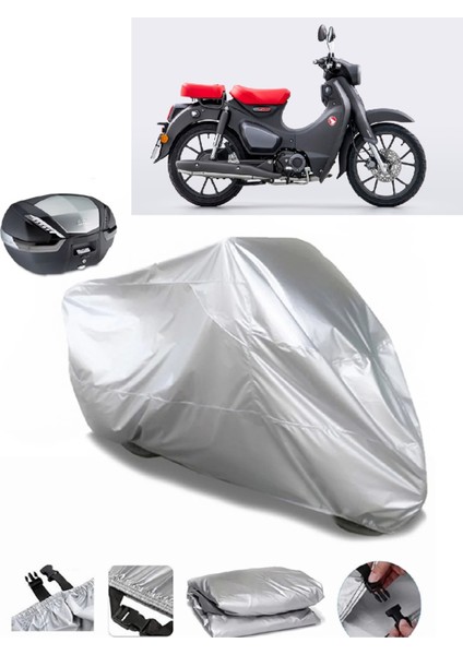 Honda C125 Super Cub Arka Çanta Uyumlu Su Geçirmez Motosiklet Brandası