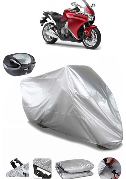 Honda Vfr 1200 F Arka Çanta Uyumlu Su Geçirmez Motosiklet Brandası