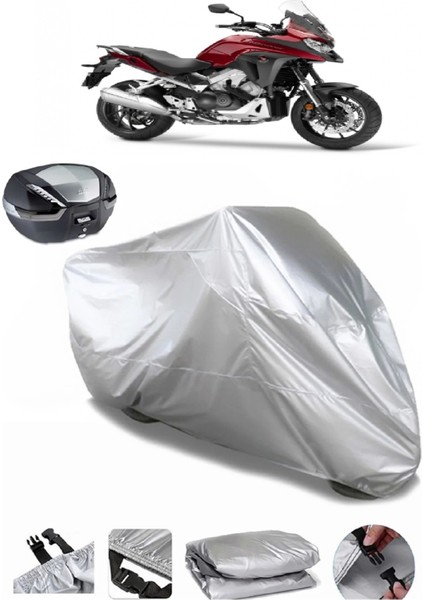 Honda Vfr 800 x Crossrunner Arka Çanta Uyumlu Su Geçirmez Motosiklet Brandası