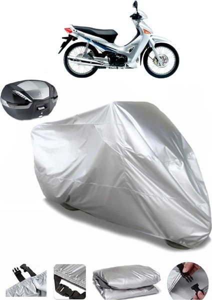 Honda Innova 125 Arka Çanta Uyumlu Su Geçirmez Motosiklet Brandası
