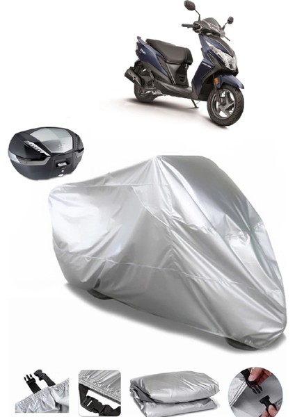Honda Dio Arka Çanta Uyumlu Su Geçirmez Motosiklet Brandası