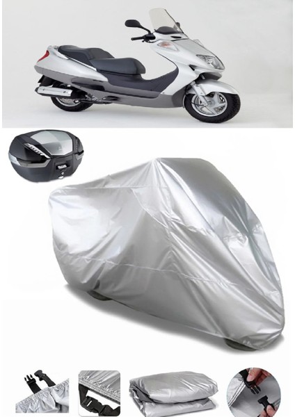 Honda Fes 250 Foresight Arka Çanta Uyumlu Su Geçirmez Motosiklet Brandası