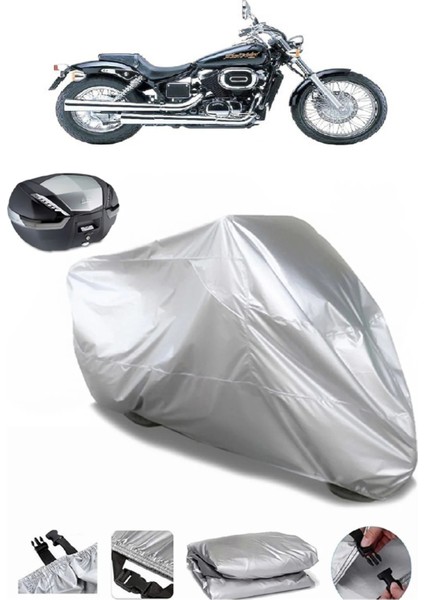 Honda Vt 750 Shadow Ace Arka Çanta Uyumlu Su Geçirmez Motosiklet Brandası