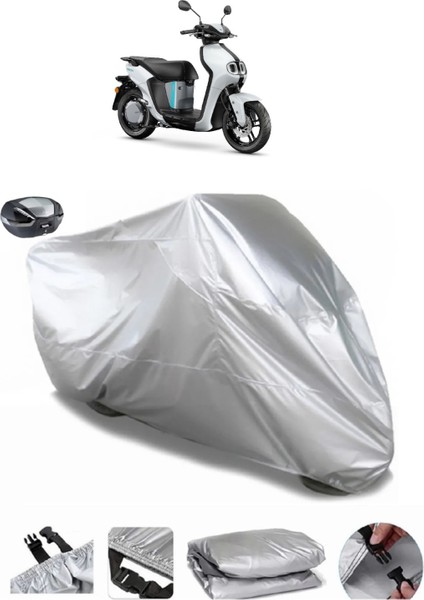 Yamaha Neos Arka Çanta Uyumlu Su Geçirmez Motosiklet Brandası