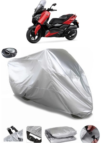 Yamaha X-Max 300 Abs Arka Çanta Uyumlu Su Geçirmez Motosiklet Brandası