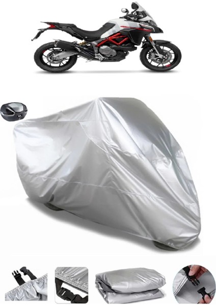 Ducati Multistrada 950 Arka Çanta Uyumlu Su Geçirmez Motosiklet Brandası