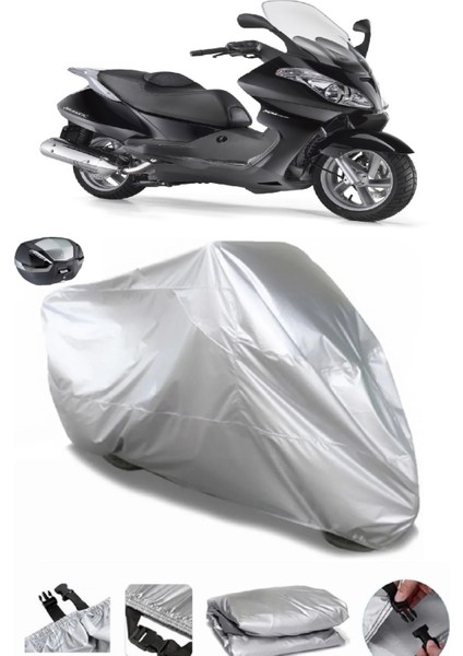 Aprilia Atlantic 500 Sprint Arka Çanta Uyumlu Su Geçirmez Motosiklet Brandası