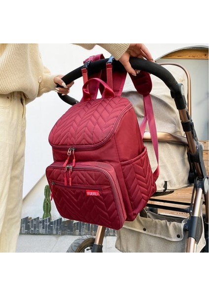 Avrupa ve Amerikan Büyük Kapasiteli Nakış Anne ve Bebek Çantası Taşınabilir Bebek Bezi Çantası Bebek Şişesi Isı Yalıtımı Anne Çantası (Yurt Dışından) indirimleri