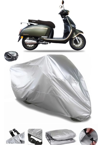 Yuki Mojito 50 Arka Çanta Uyumlu Su Geçirmez Motosiklet Brandası