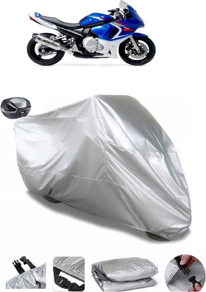 Suzuki Gsx 650 F Arka Çanta Uyumlu Su Geçirmez Motosiklet Brandası
