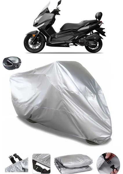 Yuki T9 Strom 125 Arka Çanta Uyumlu Su Geçirmez Motosiklet Brandası