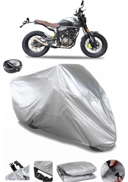 Yuki ZY125-15A Scrambler Arka Çanta Uyumlu Su Geçirmez Motosiklet Brandası