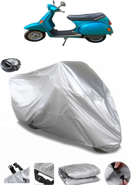 Vespa Cosa 200 Arka Çanta Uyumlu Su Geçirmez Motosiklet Brandası