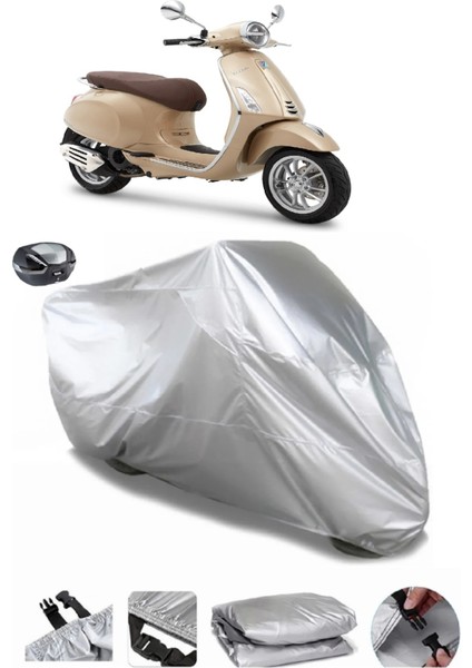 Vespa Primavera 150 S Arka Çanta Uyumlu Su Geçirmez Motosiklet Brandası