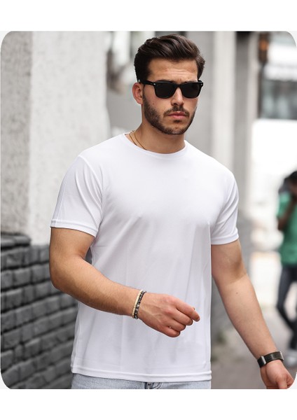 Mens Style Mikro Sıfır Yaka T-Shirt