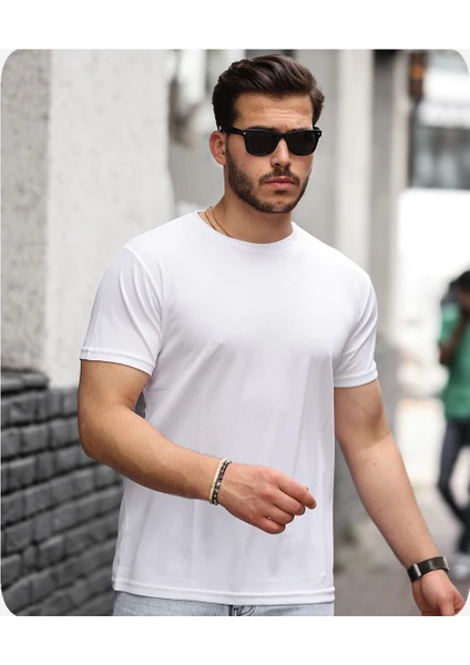 Spor Life Mens Style Mikro Sıfır Yaka T-Shirt