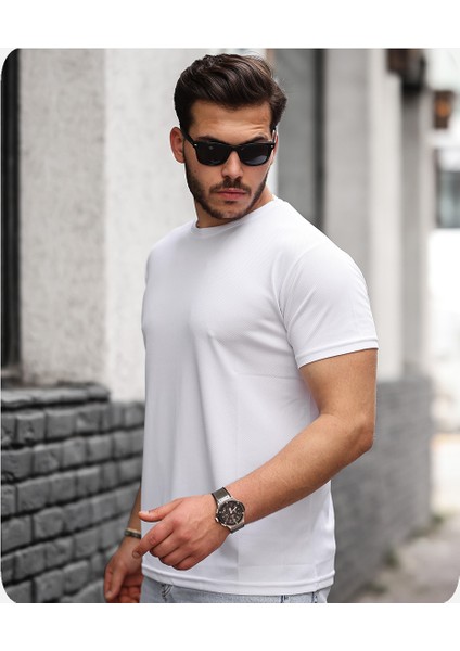 Mens Style Mikro Sıfır Yaka T-Shirt