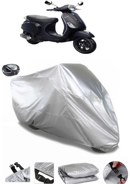 Vespa Lx 150 Arka Çanta Uyumlu Su Geçirmez Motosiklet Brandası