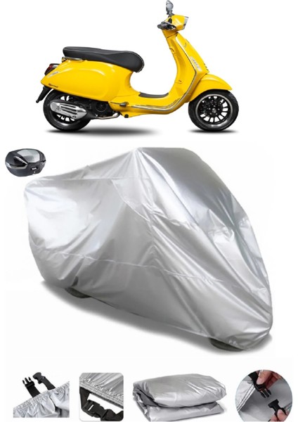 Vespa Sprint 150 Arka Çanta Uyumlu Su Geçirmez Motosiklet Brandası
