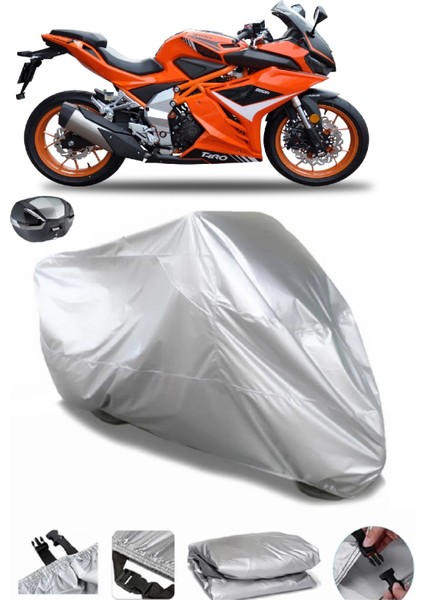 Yuki Taro 250R Arka Çanta Uyumlu Su Geçirmez Motosiklet Brandası