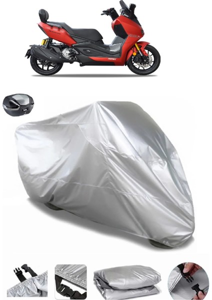 Yuki Huracan TR250T Arka Çanta Uyumlu Su Geçirmez Motosiklet Brandası